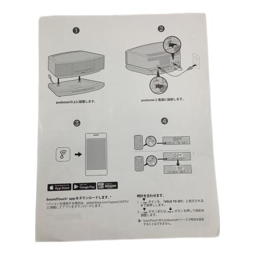 BOSE (ボーズ) 一体型CD・ラジオシステム 417788-WMS/412634-SM2 Wave SoundTouch music system IV