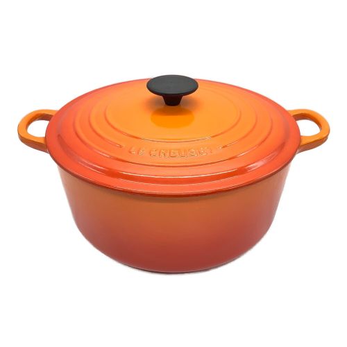 LE CREUSET (ルクルーゼ) ココット・ロンド 26cm オレンジ 2501-26-09