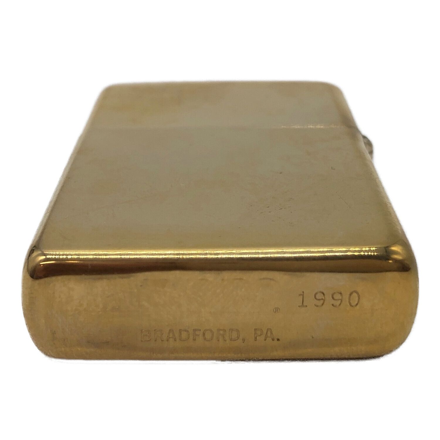 ZIPPO (ジッポ) オイルライター ソリッドブラス 星条旗 アメリカ 1990