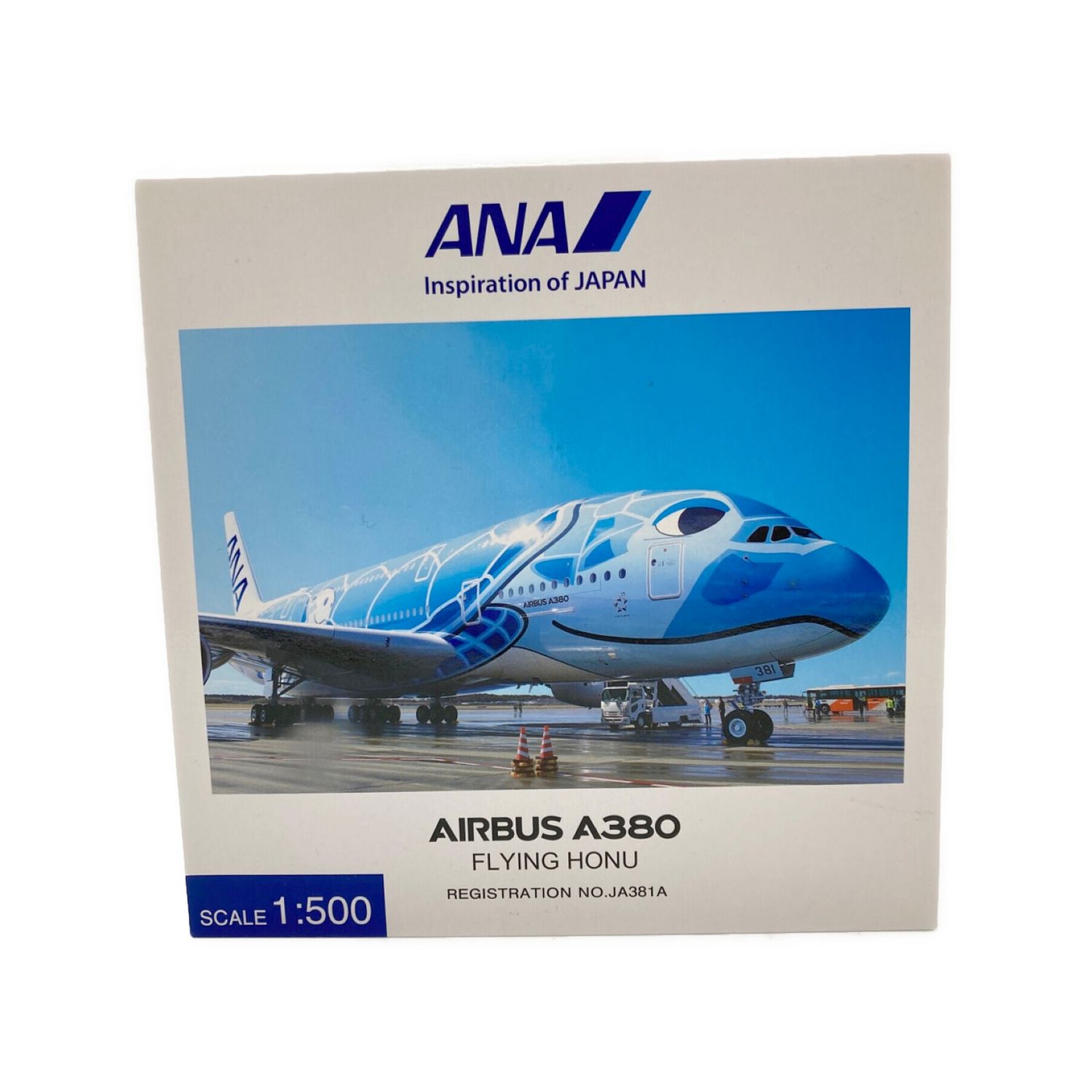 模型 1/500 A380-841 ANA FLYING HONU ANAブルー JA381A｜トレファクONLINE