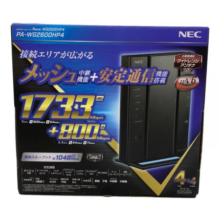NEC (エヌイーシー) ルーター PA-WG2600HP4