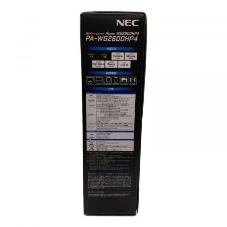 NEC (エヌイーシー) ルーター PA-WG2600HP4