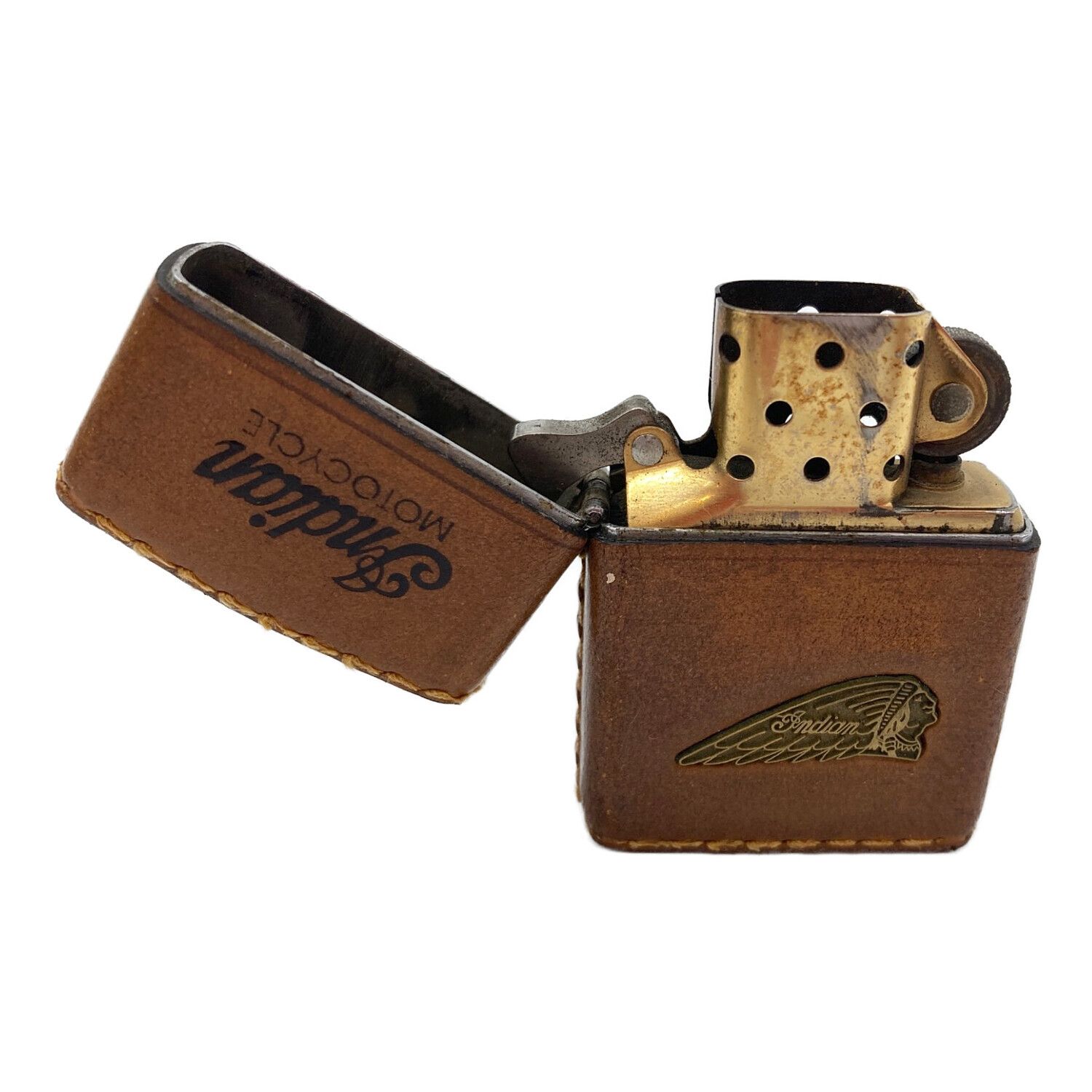 ZIPPO (ジッポ) オイルライター INDIAN MOTOCYCLE レザーケース