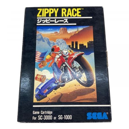 ZIPPY RACE SG-1000・SG-3000用ソフト 箱・取説付 箱イタミ ※動作未確認