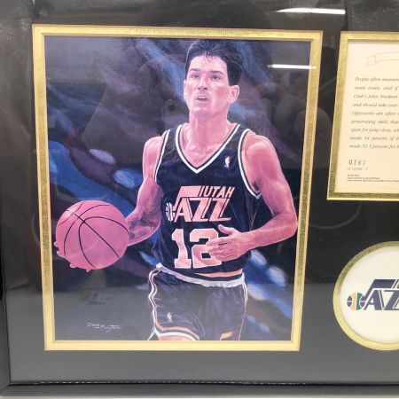 ジョン・ストックトン記念フレーム NBA ユタ･ジャズ