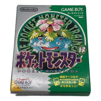 ゲームボーイ用ソフト マップ欠品 バッテリー保証無し ポケットモンスター緑 -