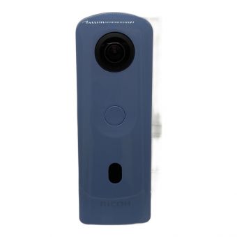 RICOH (リコー) 360°カメラ レンズキャップ付き THETA ブルー R03030 1200万画素(有効画素)x2 1/2.3型CMOSx2 (裏面照射型) 専用内臓電池 64～1600 -
