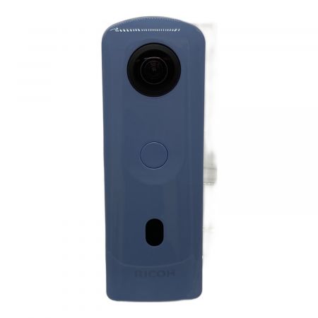 RICOH (リコー) 360°カメラ レンズキャップ付き THETA ブルー R03030 1200万画素(有効画素)x2 1/2.3型CMOSx2 (裏面照射型) 専用内臓電池 64～1600 -