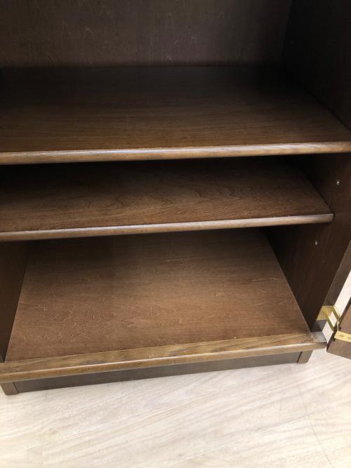 karimoku (カリモク) キャビネット ブラウン ガラス扉付