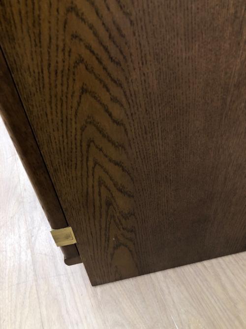 karimoku (カリモク) キャビネット ブラウン ガラス扉付