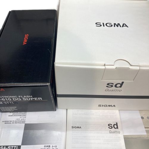 SIGMA (シグマ) 一眼レフカメラ sd Quattro フラッシュ・予備バッテリー付き
