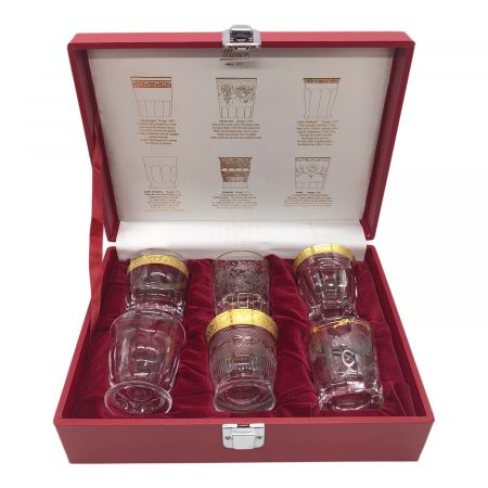 未使用 Moser モーゼル ラウンドグラス 6色 バード柄 BRD-030-6C