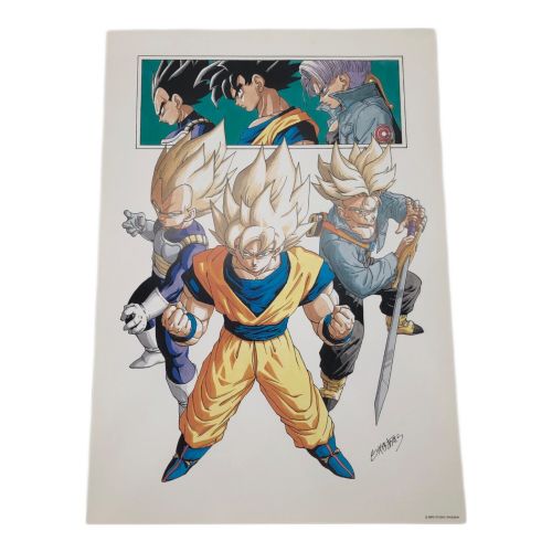 ドラゴンボール複製原画(B4サイズ) 「鳥山明の世界展」 悟空・ベジータ・トランクス