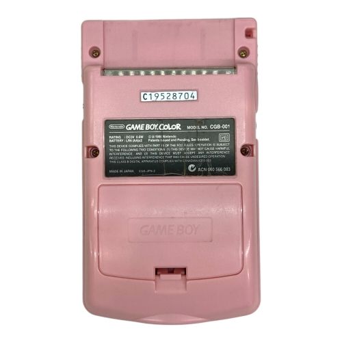 Nintendo (ニンテンドウ) GAMEBOY COLOR ピンク ハローキティ スピーカー劣化の為音小さめ・右側面・天面ヤケ有 CGB-001 動作確認済み