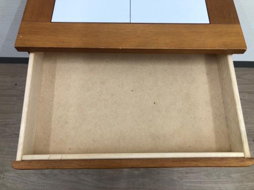 ペールカウンター タイルトップ 引出付