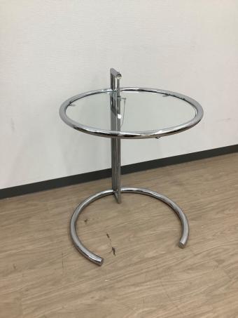 ClassiCon (クラシコン) サイドテーブル シルバー 160 ガラス天板 アイリーン