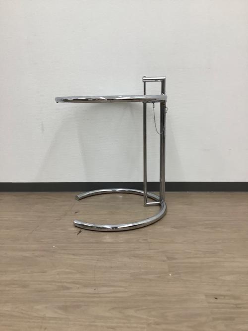 ClassiCon (クラシコン) サイドテーブル シルバー 160 ガラス天板 アイリーン