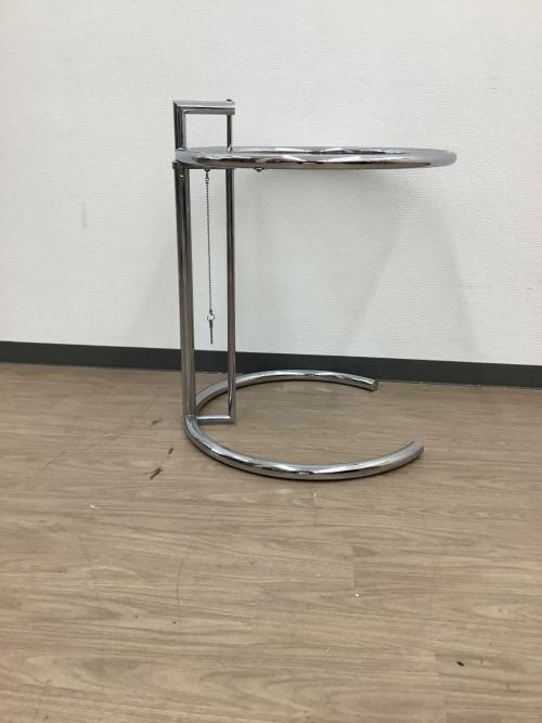 ClassiCon (クラシコン) サイドテーブル シルバー 160 ガラス天板 アイリーン