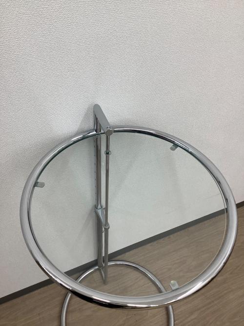 ClassiCon (クラシコン) サイドテーブル シルバー 160 ガラス天板 アイリーン