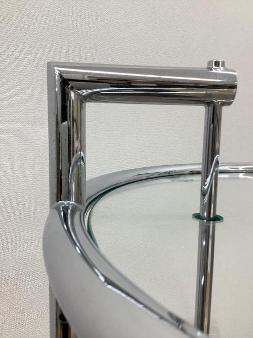 ClassiCon (クラシコン) サイドテーブル シルバー 160 ガラス天板 アイリーン