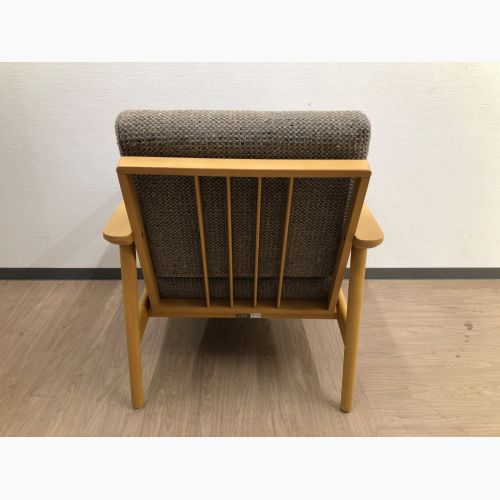 karimoku (カリモク) 1人掛けソファー グレー×ナチュラル @ W-40376934