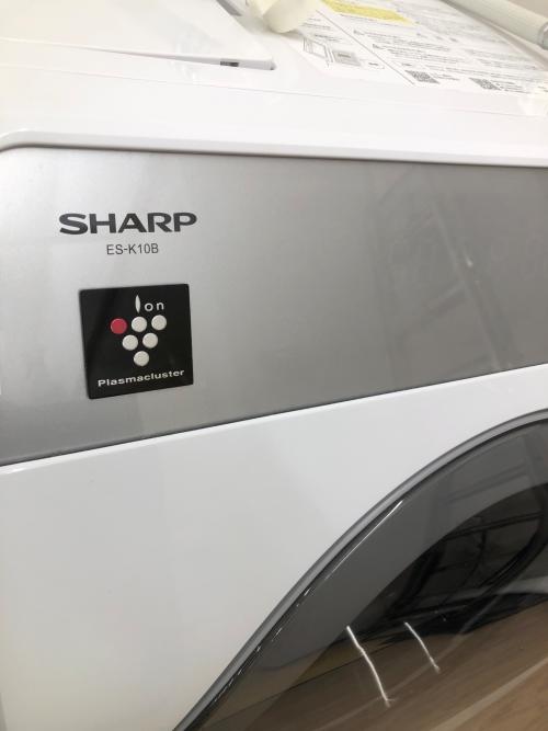 SHARP (シャープ) ドラム式洗濯乾燥機 10.0kg 6.0kg ES-K10B 2024年製 クリーニング済 50Hz／60Hz