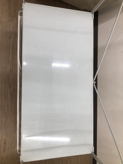 無印良品 (ムジルシリョウヒン) スチールユニットシェルフ ホワイト×グレー 189 ワードローブバー・帆布バスケット付