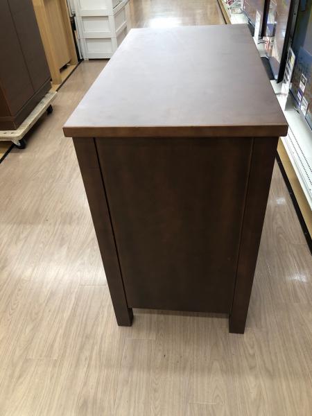 家具ならトレファク吉川店！！ 無印良品 キャビネット ブラウン 2枚扉 ウォールナット材 無印良品 (ムジルシリョウヒン) キャビネット ブラウン 213 2枚扉
