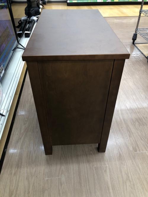 無印良品 (ムジルシリョウヒン) キャビネット ブラウン 213 2枚扉 ウォールナット材 幅80cm