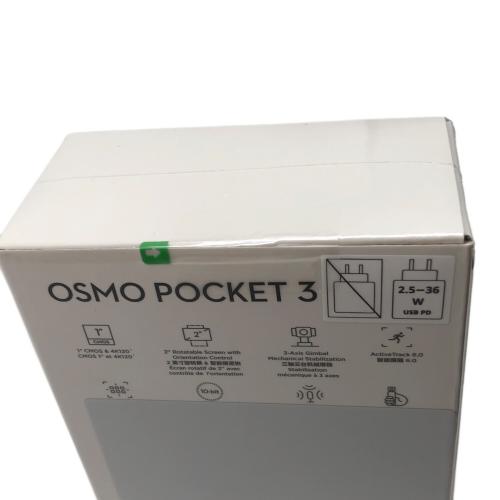 DJI (ディー・ジェイ・アイ) ジンバル内蔵Vlogカメラ 解像度:3840×2160 SDカード対応 撮像素子:CMOS 1型 OSMO POCKET3 CREATOR COMBO 5WTZM75002DZ6Y