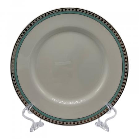 【Tiffany & Co. 】プラチナブルーバンド　デザートプレート2枚セット Tiffany＆co ティファニー プラチナ ブルーバンド ペアデザート