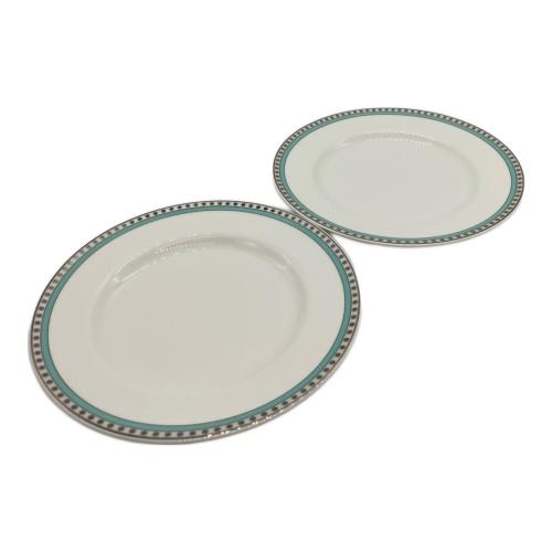 TIFFANY & Co. (ティファニー) デザートプレートセット プラチナブルーバンド 2Pセット