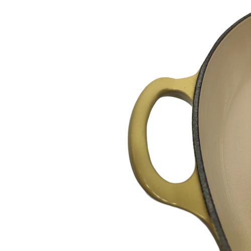 LE CREUSET (ルクルーゼ) 両手鍋 30cm イエロー ビュッフェ