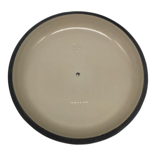 LE CREUSET (ルクルーゼ) 両手鍋 30cm イエロー ビュッフェ