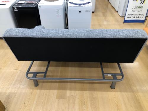 ソファーベッド グレー 座面シミ複数