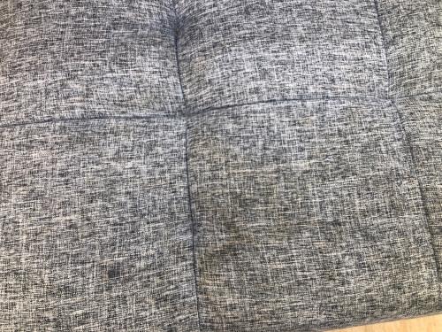 ソファーベッド グレー 座面シミ複数