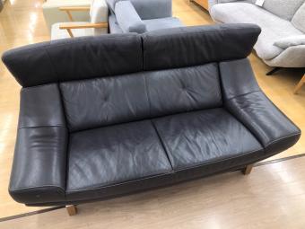 karimoku (カリモク) 2人掛けソファー ダークブラウン 215 ZU4612 総革