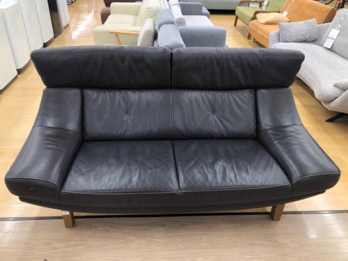 karimoku (カリモク) 2人掛けソファー ダークブラウン 215 ZU4612 総革