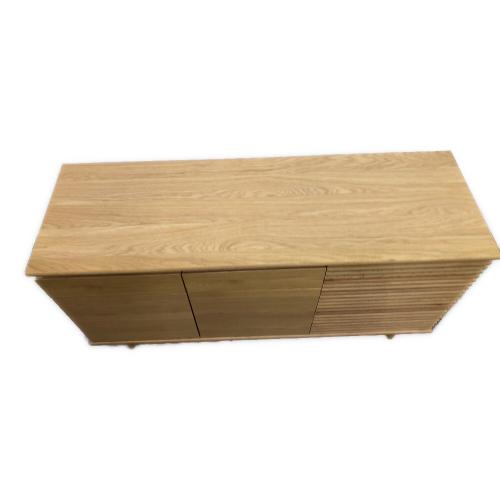 UNICO (ウニコ) キャビネット ナチュラル 345 扉・引き出し付き SOLK