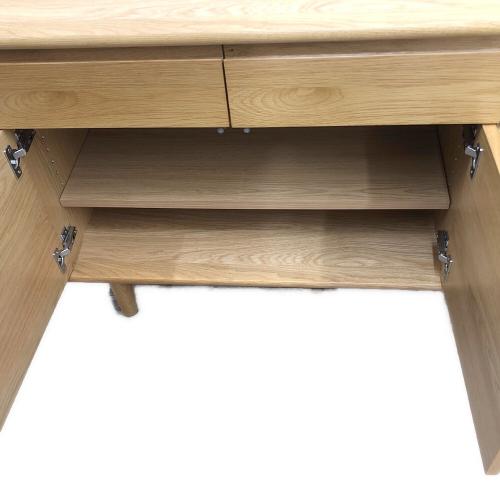 UNICO (ウニコ) キャビネット ナチュラル 345 扉・引き出し付き SOLK