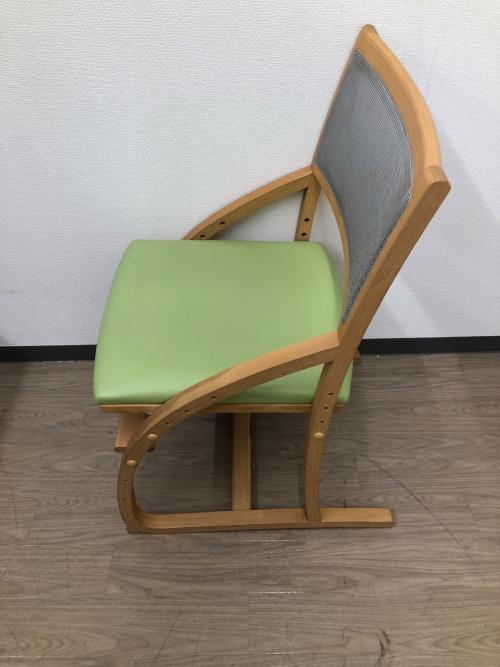 karimoku (カリモク)ずっとサポートファミリー デスクチェア ナチュラル×グリーン XT2401