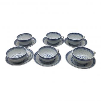 中国景徳鎮茶器 カップ＆ソーサー 6客セット