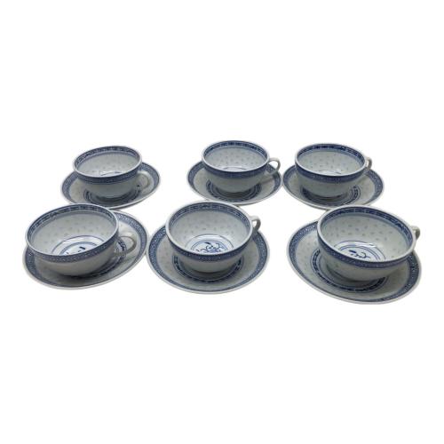 中国景徳鎮茶器 カップ＆ソーサー 6客セット