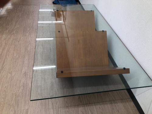 arflex (アルフレックス) ローテーブル ナチュラル ガラストップ モンターニャ