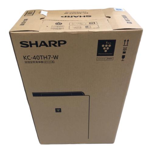 SHARP (シャープ) 加湿空気清浄機 加湿 木造:7畳 鉄筋:11畳 2022年モデル KC40TH7-W プラズマクラスター 空気清浄:18畳 程度S(未使用品) 未使用品