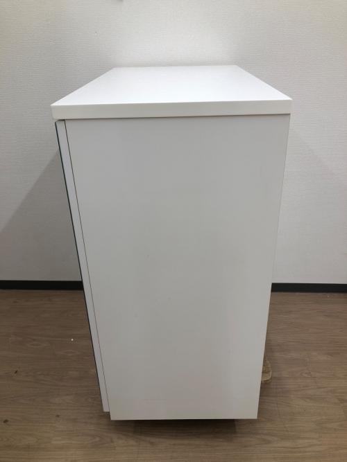 ニトリ 1枚扉キッチンカウンター ホワイト 引き出し付