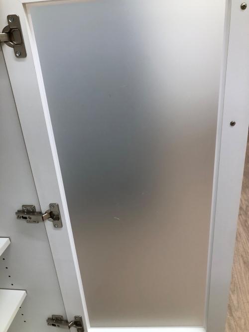 ニトリ 1枚扉キッチンカウンター ホワイト 引き出し付