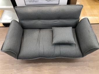 2人掛けソファー グレー 　ファブリック