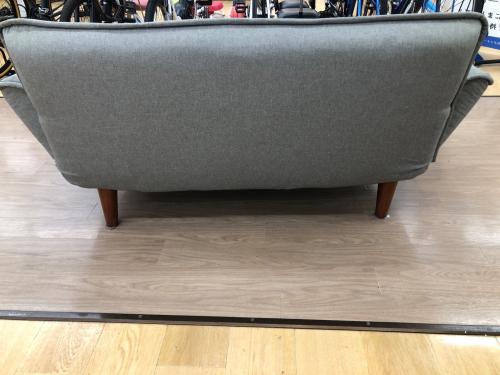 2人掛けソファー グレー 　ファブリック