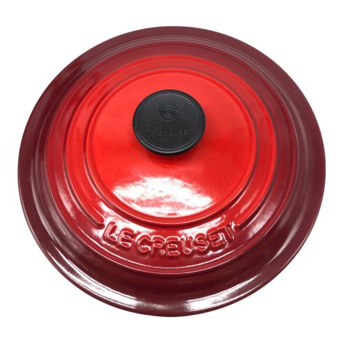 LE CREUSET (ルクルーゼ) ホーロー両手鍋 レッド 20cm/2.4L ココットロンド